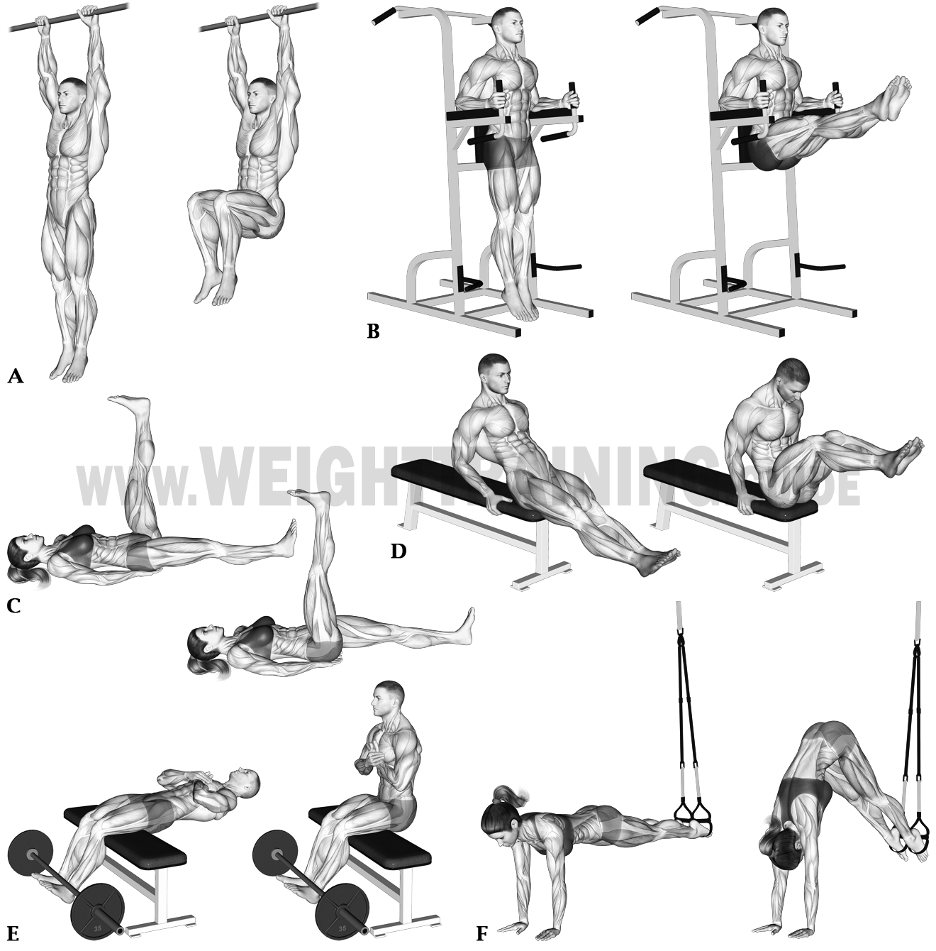 Hip-flexion exercises
