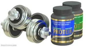 Whey and casein protein powder