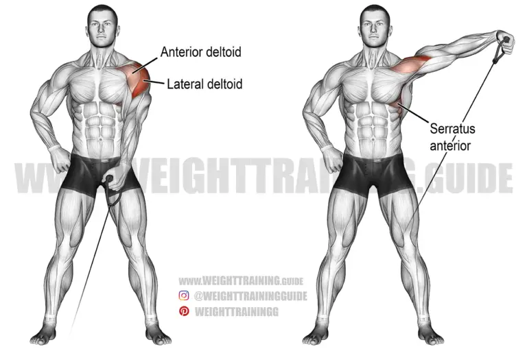 Cable one-arm lateral raise
