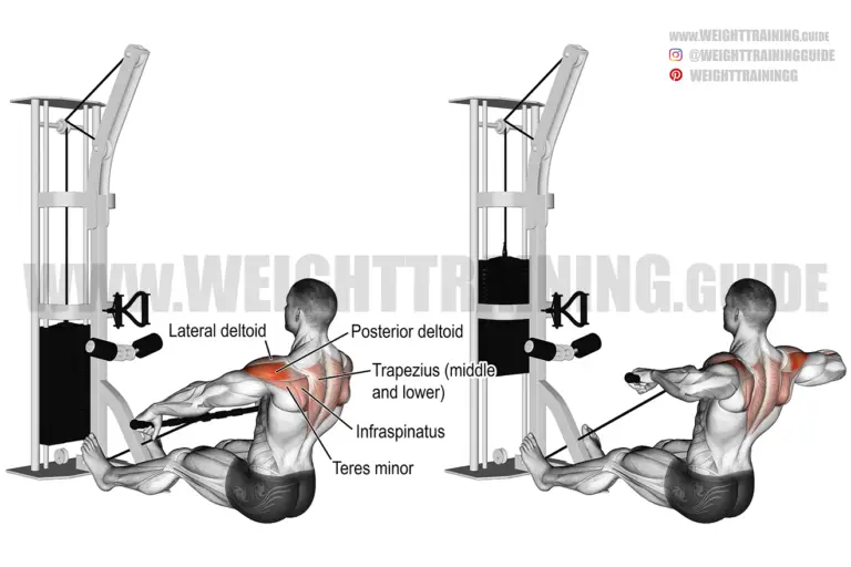 Cable rear delt row