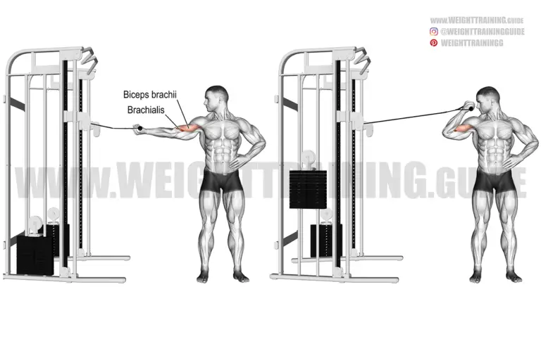 One-arm overhead cable curl