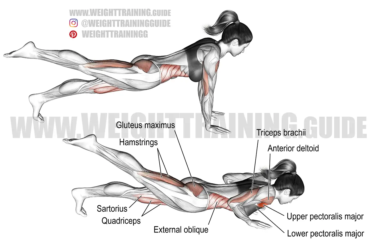 One-leg push-up exercise