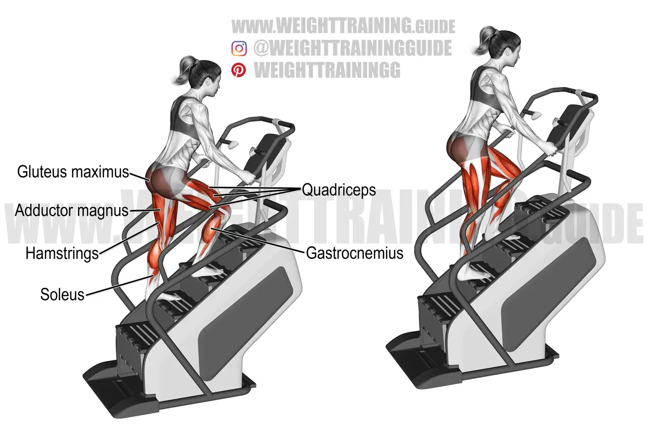 Stairmill climb exercise